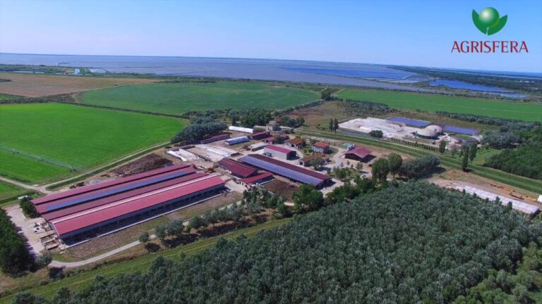 Vista aerea del complesso Agrisfera