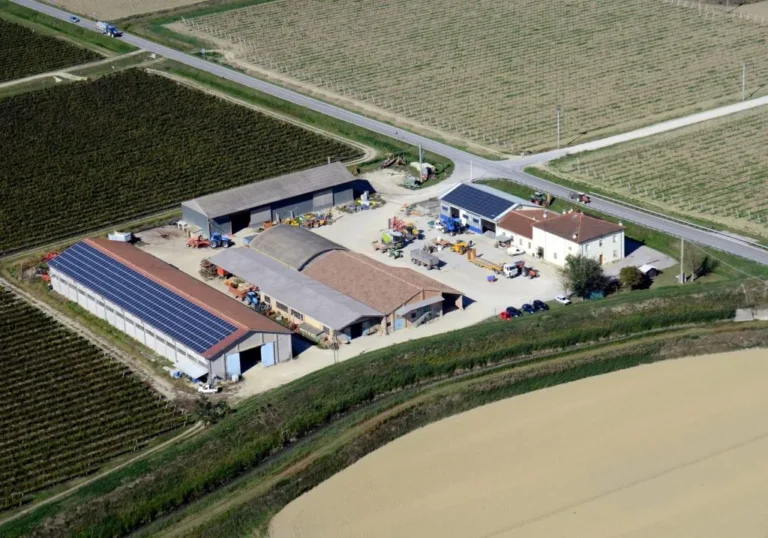 Vista aerea della sede della Cab Bagnacavallo